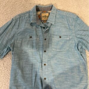 Outdoor Life Light Blue Casual Button-Down Shirt